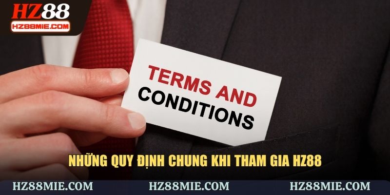 Các nguyên tắc và quy định áp dụng khi sử dụng dịch vụ tại HZ88